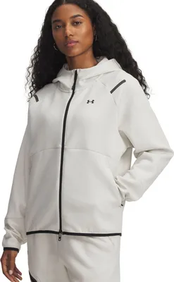 Image de Under Armour Unstoppable Fleece Fz - summit white, Größe:S