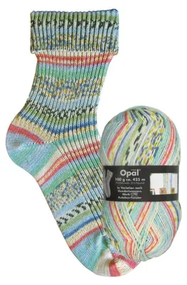Produktbild von Opal In Variation nach Hundertwasser Werken 100 g Pullover- & Sockenwolle 425 m Farbe 2101 - Autobus Fenster