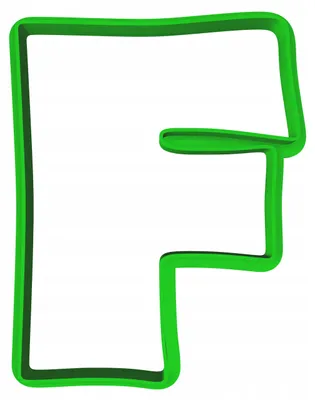 Produktbild von Cookie Monster Ausstecher Buchstabe F Plätzchen 8cm