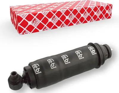 Produktbild von FEBI BILSTEIN Dämpfer Fahrerhauslagerung 104577 Vorne für VOLVO FH 16 pneumatisch 2,7kg
