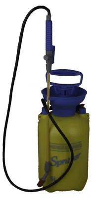 Produktbild von Drucksprüher 5 Liter blau/gelb mit leistungsstarker Pumpe und Messing-Sprühlanze