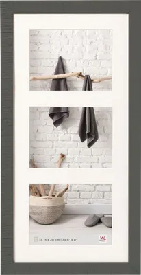 Obrázok produktu pre Walther galerijný rám Home 3 fotografie 15x20 sivá