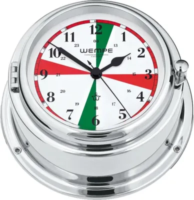 Image de Wempe - CW360008 - Horloge de marine à quartz - 150mm - Laiton - Chiffres arabes - Secteurs radio - BREMEN II