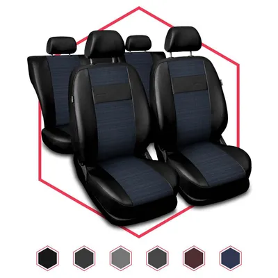 Produktbild von Autositzbezüge Universal Schonbezüge Sitzauflage PKW Auto Blau für Peugeot 307