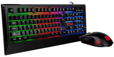 Produktbild von Tt eSPORTS Challenger Combo, Kabelgebunden, USB, Membran Key Switch, LED, Schwarz, Maus enthalten