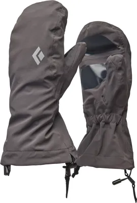 Wasserdichte Überhandschuhe von Black Diamond; grau; ideal für Aufstiegsaktivitäten.