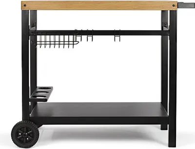 Image de Chariot pour plancha noir/bois - Livoo - GS131 -