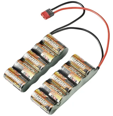 Akkupack NiMH 12 V 4200 mAh, 10 Zellen, T-Stecker