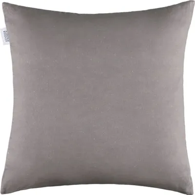A single gray pillowcase is shown flat against a light gray background.