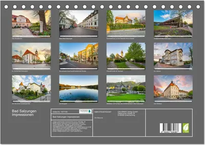 Produktbild von Bad Salzungen Impressionen (Tischkalender 2026 DIN A5 quer), CALVENDO Monatskalender