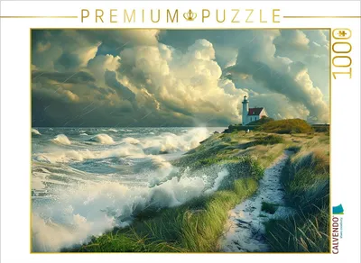 Produktbild von CALVENDO Puzzle Ein Motiv aus dem Kalender "Sturmwarnung an der Küste" | 1000 Teile Lege-Größe 64x48cm Foto-Puzzle für glückliche Stunden