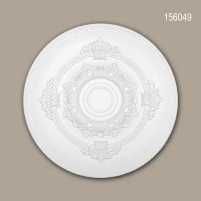 Produktbild von PROFHOME 156049 Rosette aus Polyurethan Deckenrosette Zierelement Ø 34,6 cm