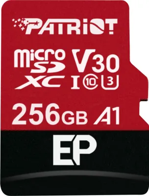 Obrázek produktu pro microSD 256GB EP Series V30 A1 +AD PAT MicroSDXC - Patriot PEF256GEP31MCX - (Import / nur_Idealo)