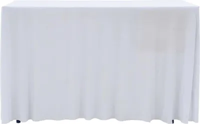Obrázok produktu pre vidaXL 2 ks napínacie obrusy s okrajom biele 183 x 76 x 74 cm