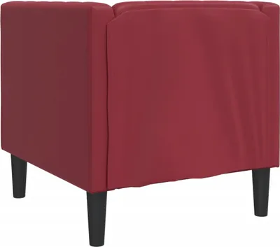 Produktbild von Chesterfield-Sessel Weinrot Kunstleder