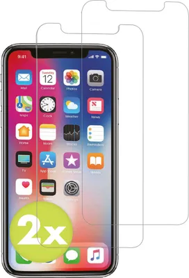 Immagine prodotto di iPhone 11 Pro, iPhone X, iPhone Xs Screenprotector: Pellicola protettiva in vetro Accezz 2 pack - Trasparente