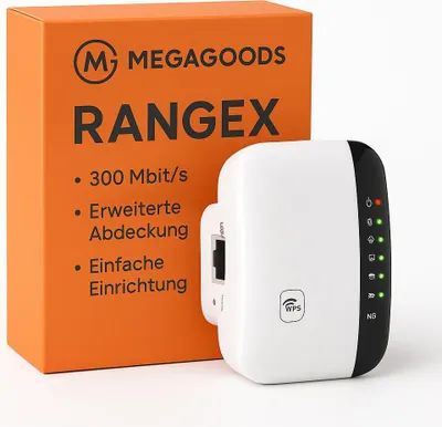Obrázek produktu pro Zesilovač signálu WLAN 300 Mbit/s 802.11N pro domácí DE.