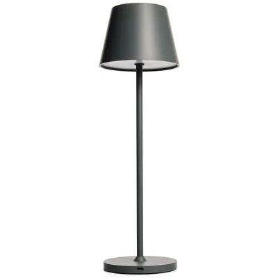 Produktbild von LED-Tischleuchte ROLF KERN „Club“ 38cm Basaltgrau Akku dimmbar
