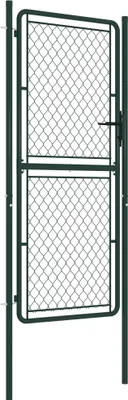 Zdjęcie produktu dla vidaXL Brama ogrodowa stalowa 100 x 200 cm zielona