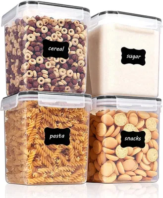 Imagen del producto de Omgoods - Juego de 4 recipientes herméticos para alimentos, de 2,5 litros de capacidad