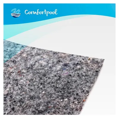 Produktbild von Bodenvlies für Pools | Größe 450 x 220 cm | 200 g/m² | Unterlegvlies für Schutz und Isolierung des Poolbodens | Pool-Unterlage | Bodenplane | Poolmatte