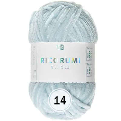 Produktbild von Rico Design Ricorumi Nilli Nilli (25g/65m) weiches Chenillegarn 14 hellblau
