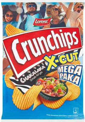 Zdjęcie produktu dla Crunchips X-Cut Chipsy Ziemniaczane O Smaku Chakalaka 200 G