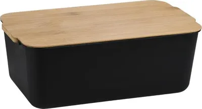 Produktbild von Brotbox, Kunststoff (PP), schwarz,