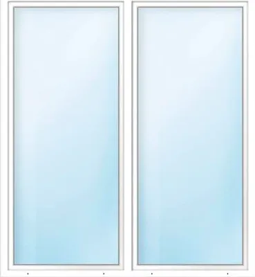 Produktbild von ARON Basic+ Terrassentür Kunststoff 2 Flügelig (Dreh/Dreh-Kipp) mit beweglichem Pfosten (Stulp) ESG 160x200 cm RAL 9016