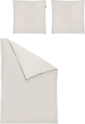 Produktbild von Irisette Fein-Biber Bettwäsche-Garnitur Lago-8450 Größe 155x220+80x80 cm Farbe u.ecru-85