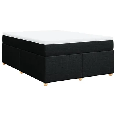Produktbild von vidaXL Boxspringbett mit Matratze Schwarz 160x200 cm Stoff