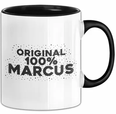 Produktbild von Marcus Tasse Original 100% Marcus Geschenk (Schwarz)