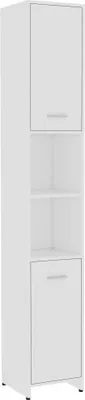 Produktbild von Badezimmerschrank Weiß 30x30x183,5 cm Holzwerkstoff