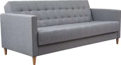 Zdjęcie produktu dla 3xEliving narożnik MALORY X - nowoczesna sofa rozkładana z funkcją spania i podstawą łóżka, w kolorze jasnoszarym, drewniane nóżki, szerokość 200 cm, 6 opcji kolorystycznych