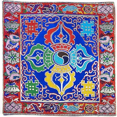 Immagine prodotto di Campana O Tovaglia Per Altare Broccato Doppio Dorje - 22x22 Cm Set Da 2 Pz
