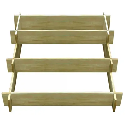 Immagine prodotto di vidaXL Fioriera a 3 livelli 90 x 90 x 35 cm legno impregnato
