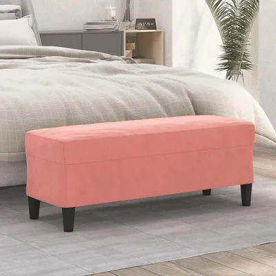 Produktbild von "im Angebot" Sitzbank Rosa 100x35x41 cm Samt - Gartenbänke CC15838