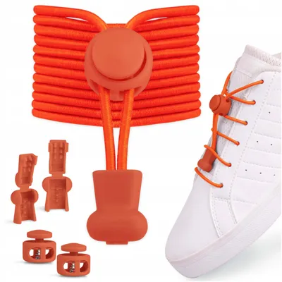 Produktbild von Sulpo Elastische Schnürsenkel Ohne Binden Orange für Kinder
