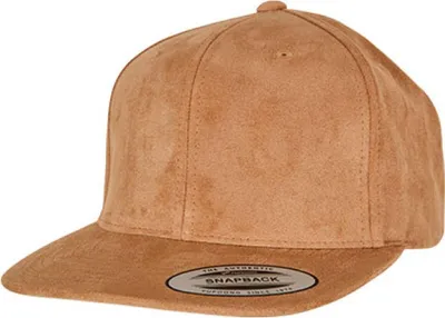 Produktbild von FLEXFIT 6089SU | Suede Leather Snapback - Farbe: Khaki - Größe: One Size