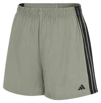 Imagen del producto de Pantalones cortos tipo bóxer para mujer, marca Adidas, con logo, línea Sport Active Essentials, confeccionados en algodón y con tres rayas