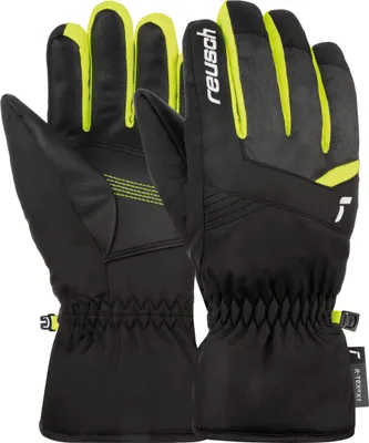Produktbild von Reusch Fingerhandschuhe Bennet R-TEX® XT Junior mit wasser- und winddichter Membran 7686 blck/blck mel/safety yell 6
