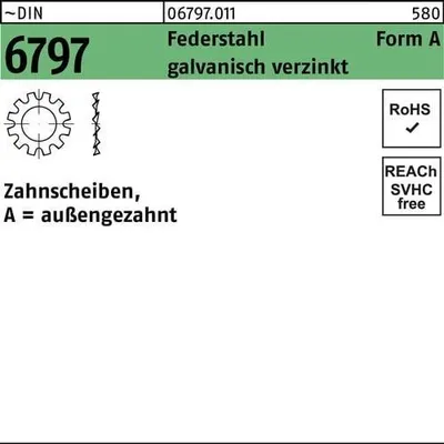 Produktbild von Reyher  6797a Zahnscheiben 8,4mm verzinkt (2000 Stück)