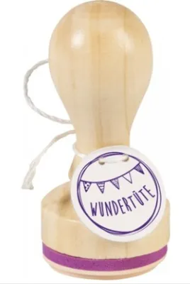Produktbild von HEYDA 211803037 Stempel Wundertüte Holz matt lackiert