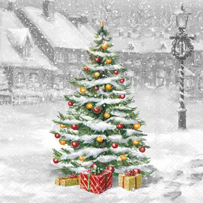 Produktbild von Serviette "Verschneite Weihnacht" 20 Stück