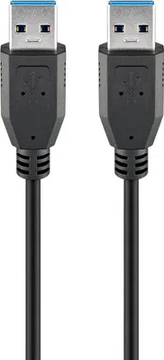 Immagine prodotto di 50 cavi Goobay 95717 USB-A, USB 3.0, 1 m, nero, 1 m - connettore USB 3.0 (tipo A) > connettore USB 3.0 (tipo A)