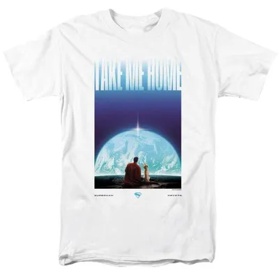 Produktbild von Superman - "Earth Vertical" T-Shirt für Herren/Damen Uni TV36453 (5XL) (Weiß)