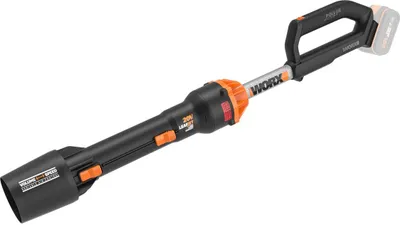 Produktbild von WORX WG543E.9, Handgehaltenes Gebläse, 209 km/h, 696 m³/h, Blasen, Aluminium, Schwarz, Orange, Elektro