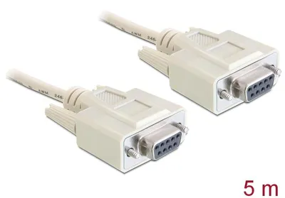 Productafbeelding van Delock 84250 Nullmodemkabel Delock D-Sub9 -> D-Sub9 Bu/Bu 5.00m