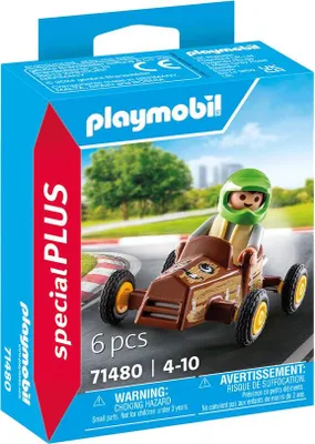 Obrázek produktu pro Hrací sada pro motokáry s figurkou dítěte a doplňky