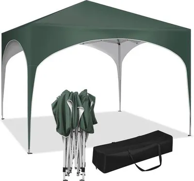 Image de Tente de réception imperméable 3 x 3 m - Réglable et robuste, pour le jardin, le camping et les événements